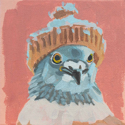 Pocket Art, Fine Art Print on handmade paper in frame, 10 x 10 cm, Uli