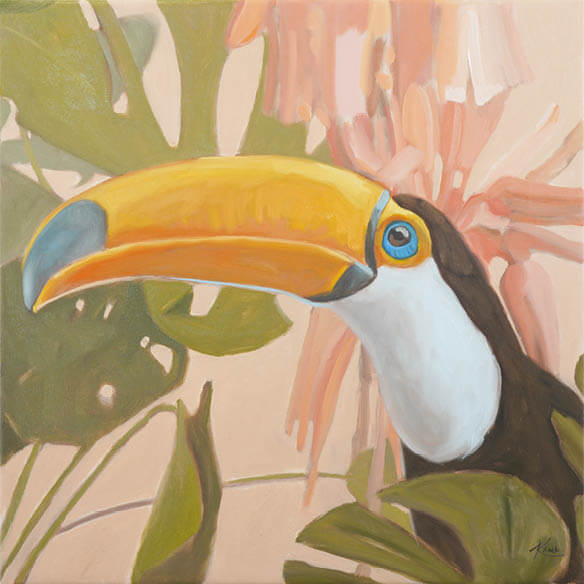 Art Card, Toucan Heribert, 20x20 cm