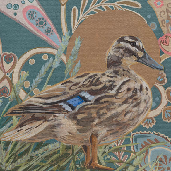 Art Card, duck, 20x20 cm
