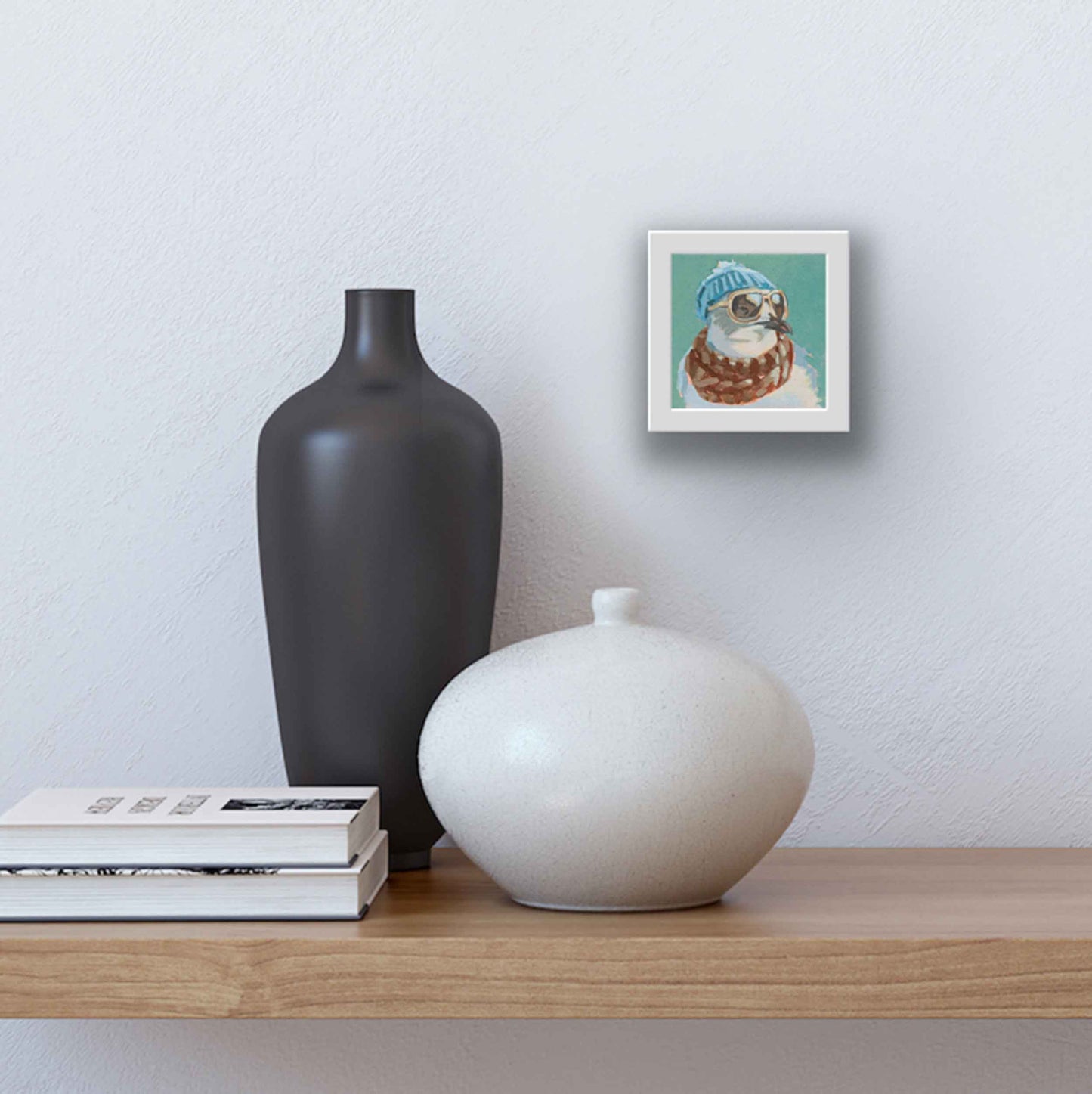 Pocket Art, Fine Art Print on handmade paper in frame, 10 x 10 cm, Fashion Victim 3