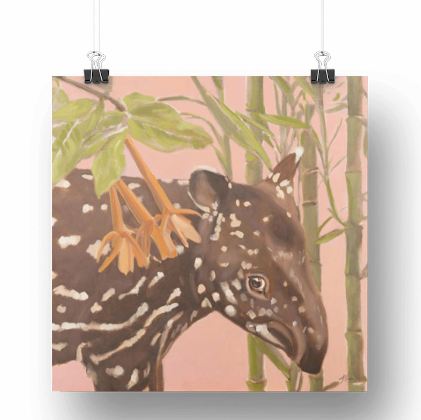 Art Card, Tapir Karla, 20x20 cm