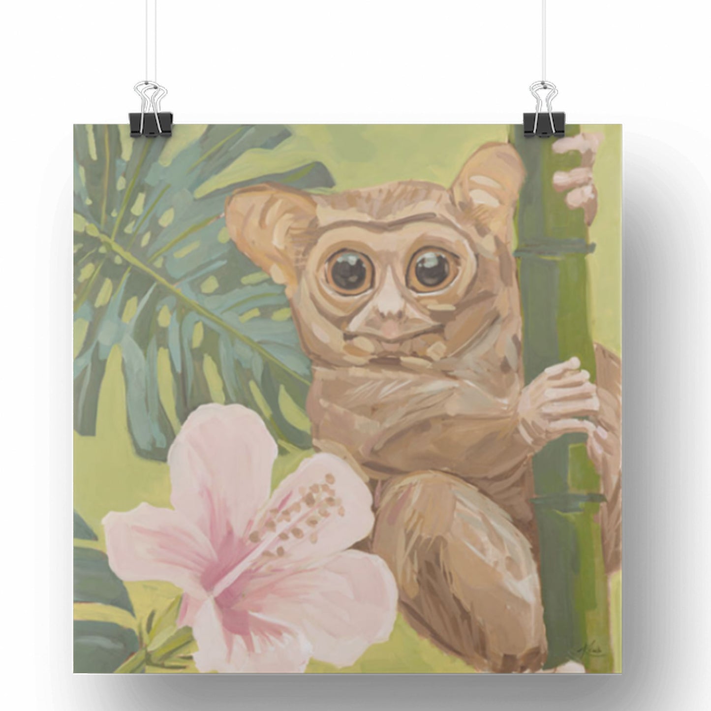 Art Card, tarsier Otto, 20x20 cm