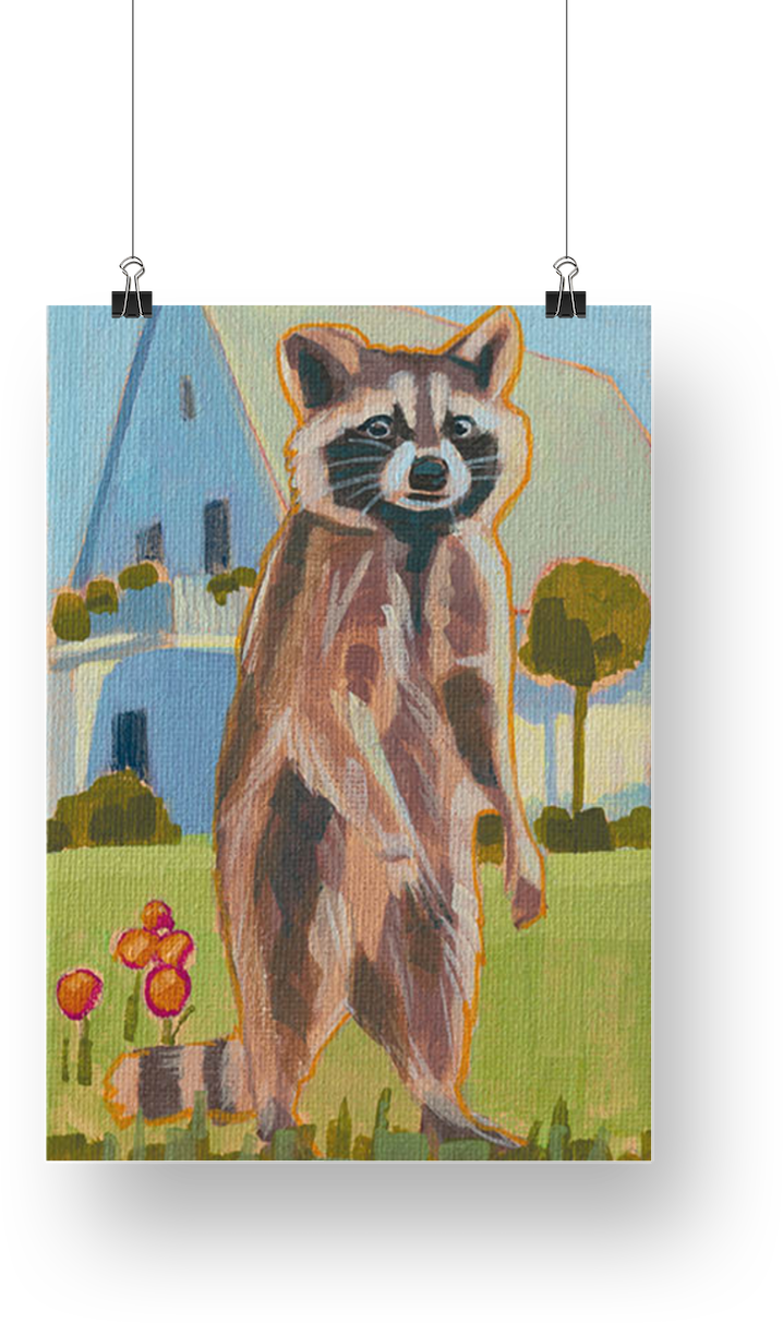 Art Card, raccoon, 15x20 cm