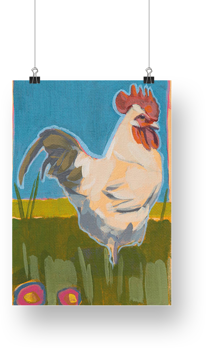 Art Card, Proud Rooster, 15x20 cm