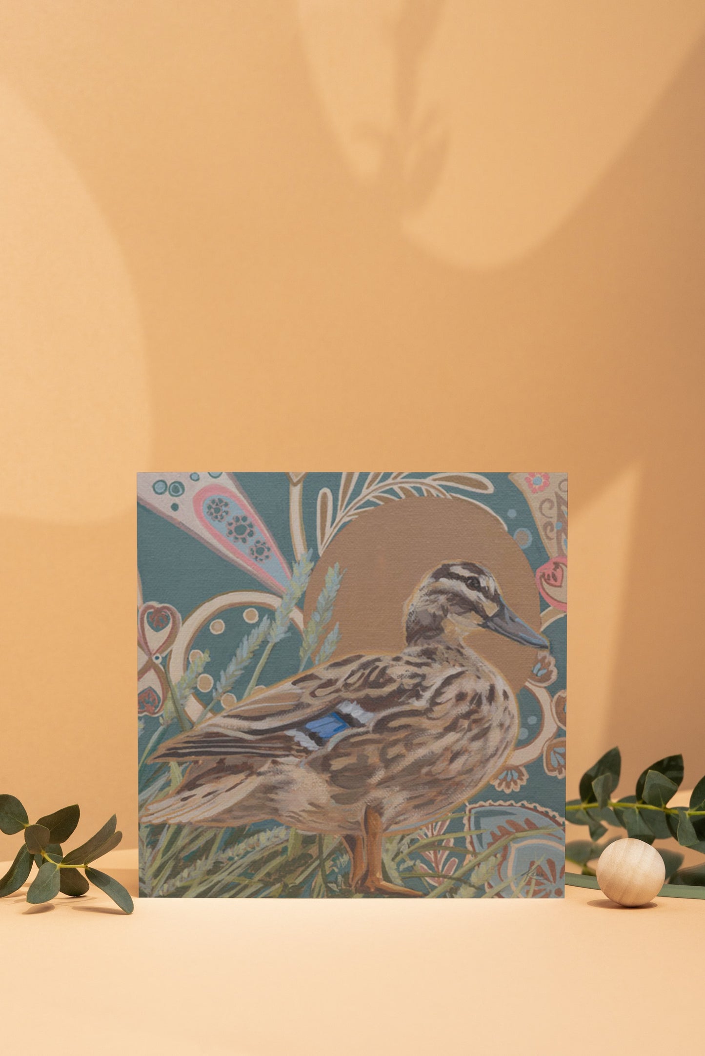 Art Card, duck, 20x20 cm