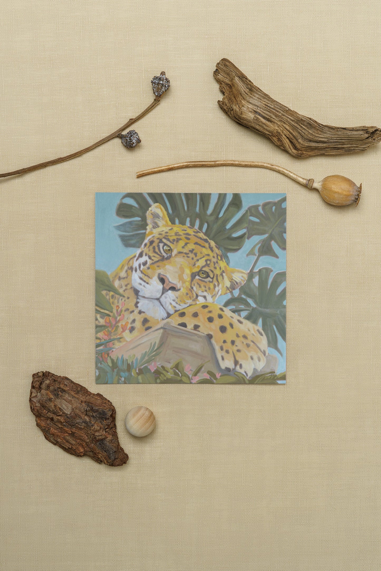 Art Card, Jaguar Luise, 20x20 cm