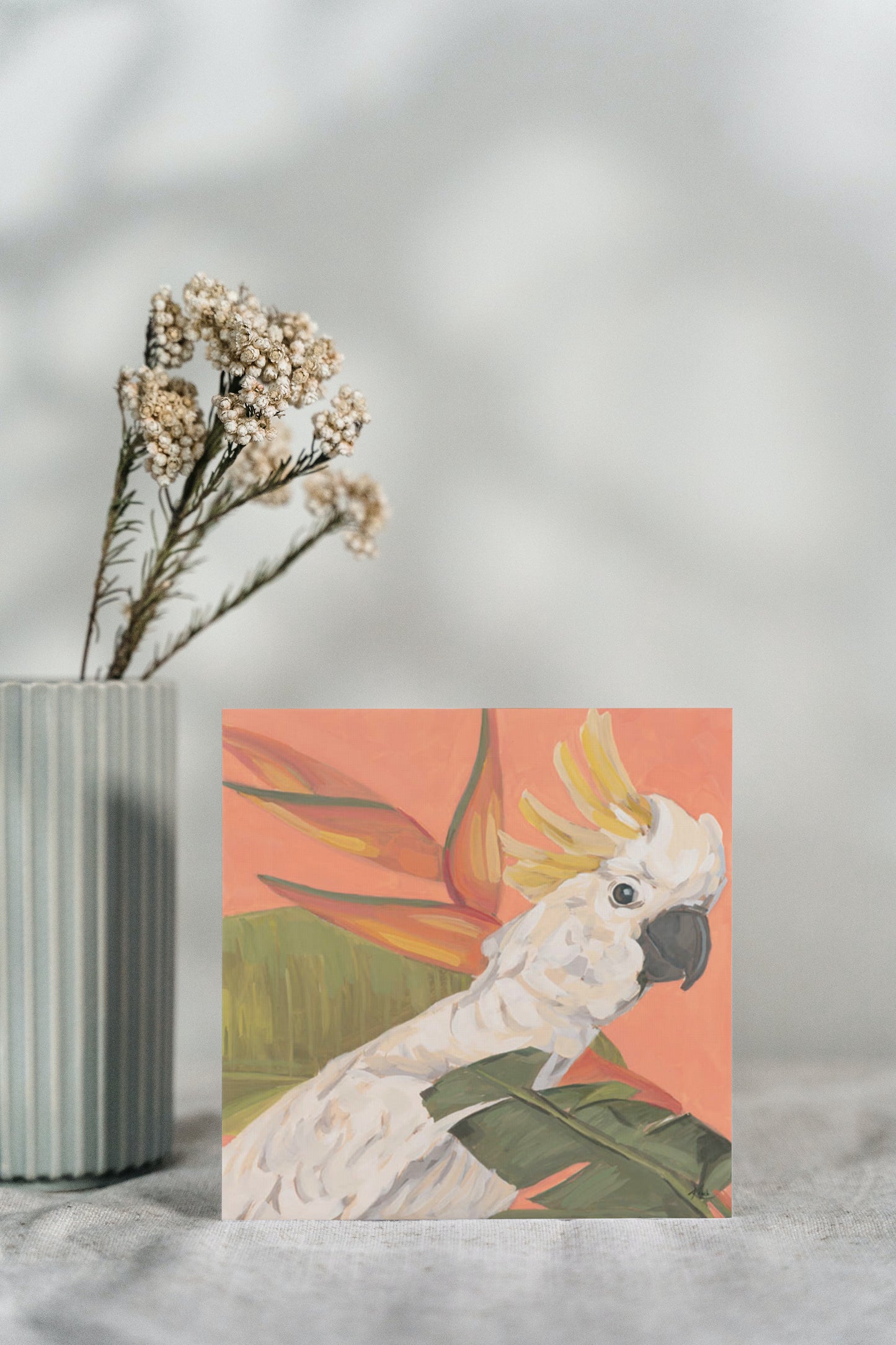 Art Card, Kakadu Charlotte, 20x20 cm