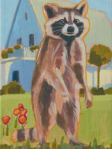 Art Card, raccoon, 15x20 cm