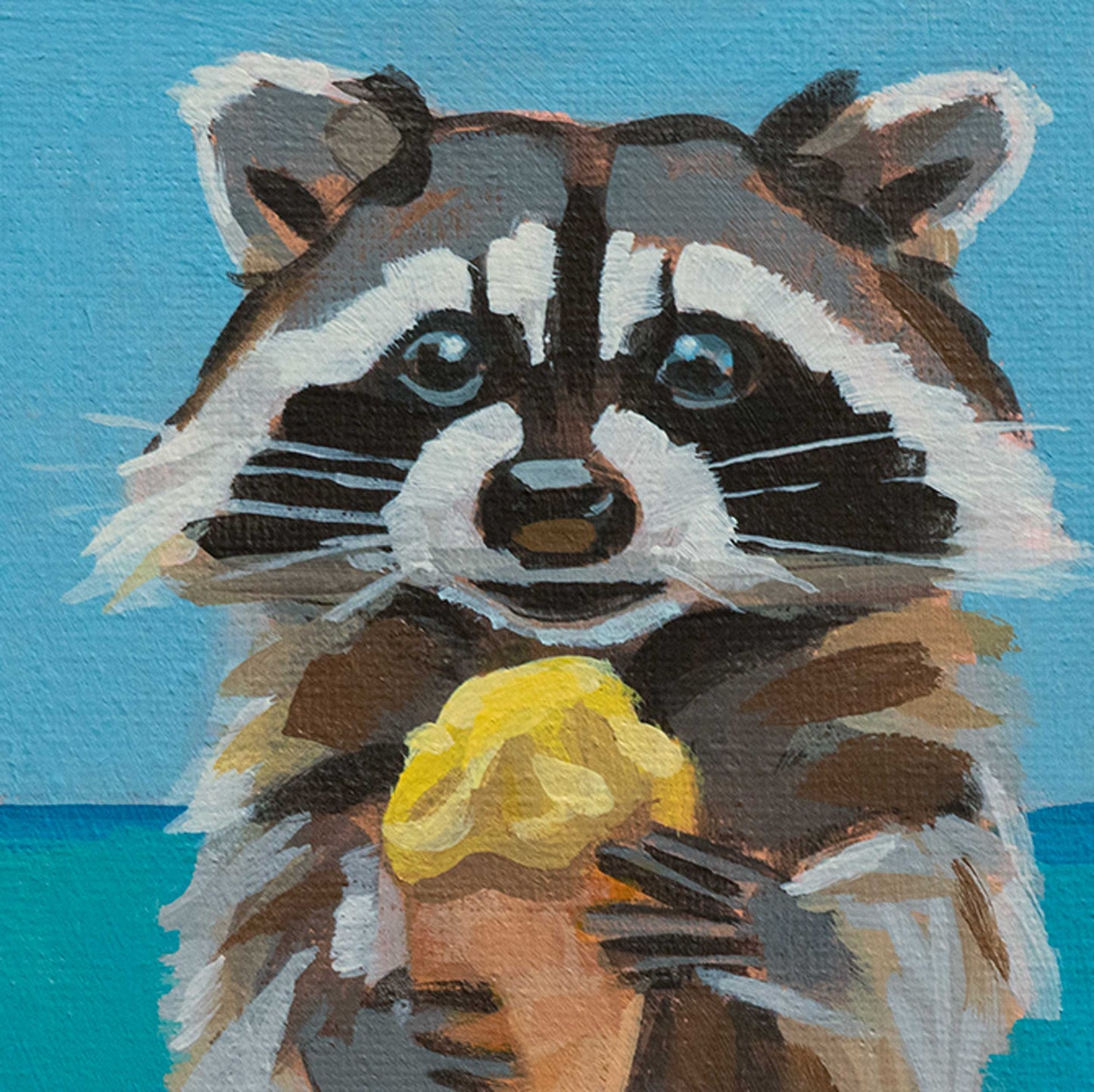 Pocket Art, Fine Art Print on handmade paper in frame, 10 x 10 cm, Leckermäulchen