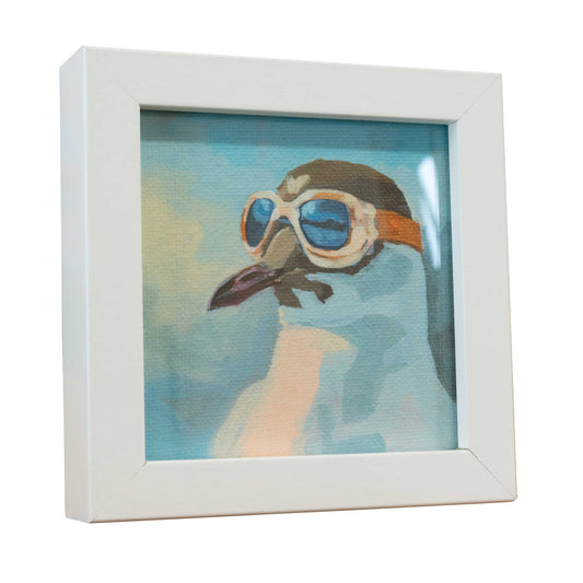 Pocket Art, Fine Art Print on handmade paper in frame, 10 x 10 cm, Fashion Victim 2