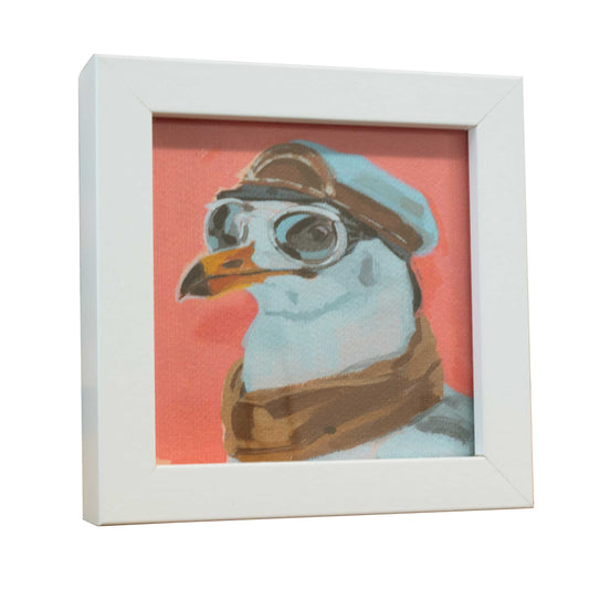 Pocket Art, Fine Art Print on handmade paper in frame, 10 x 10 cm, Fashion Victim 4