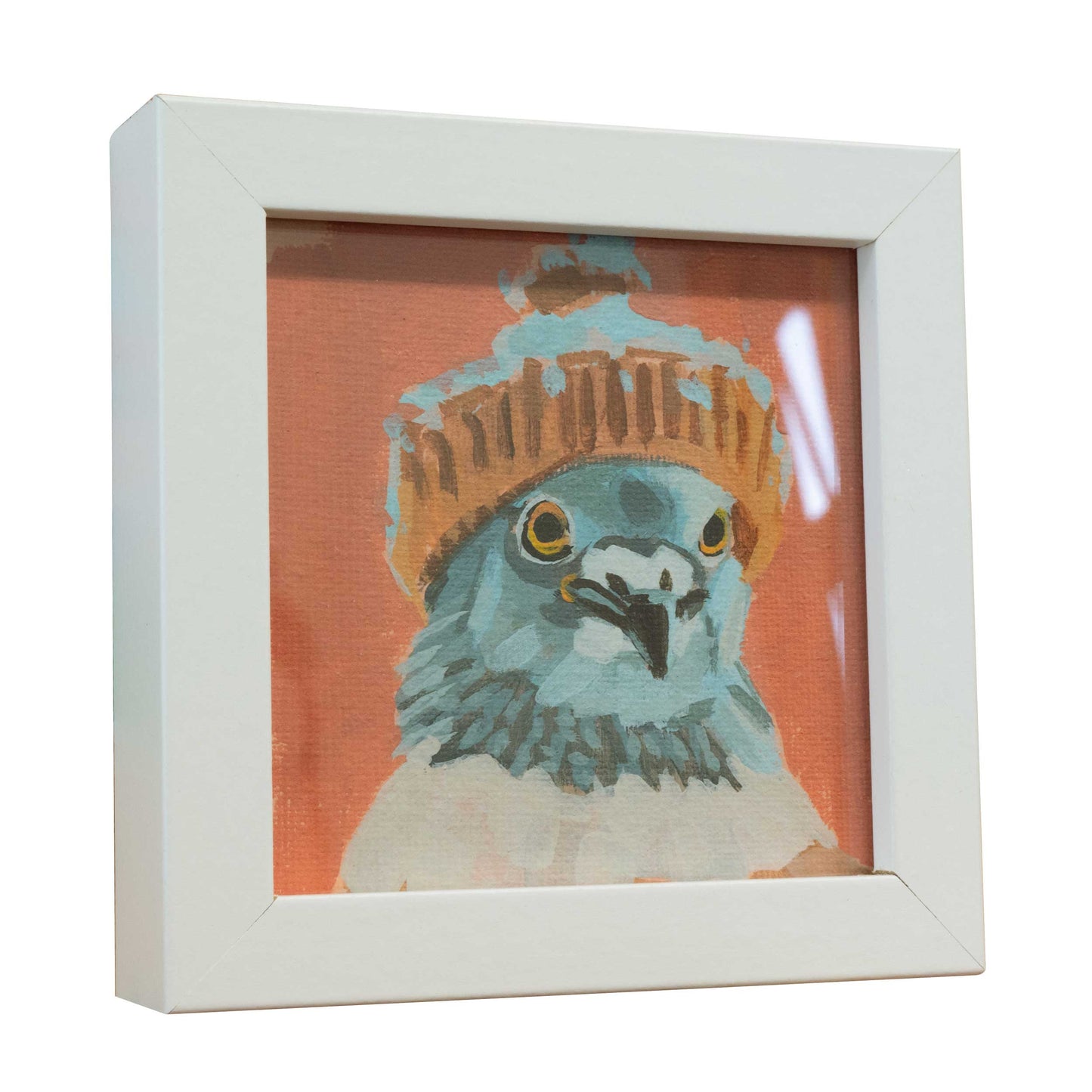 Pocket Art, Fine Art Print on handmade paper in frame, 10 x 10 cm, Uli