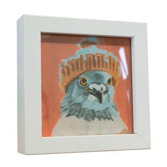 Pocket Art, Fine Art Print on handmade paper in frame, 10 x 10 cm, Uli