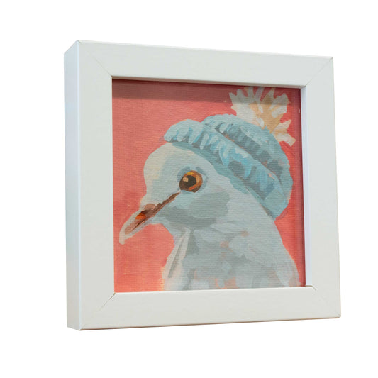 Pocket Art, Fine Art Print on handmade paper in frame, 10 x 10 cm, Florentine